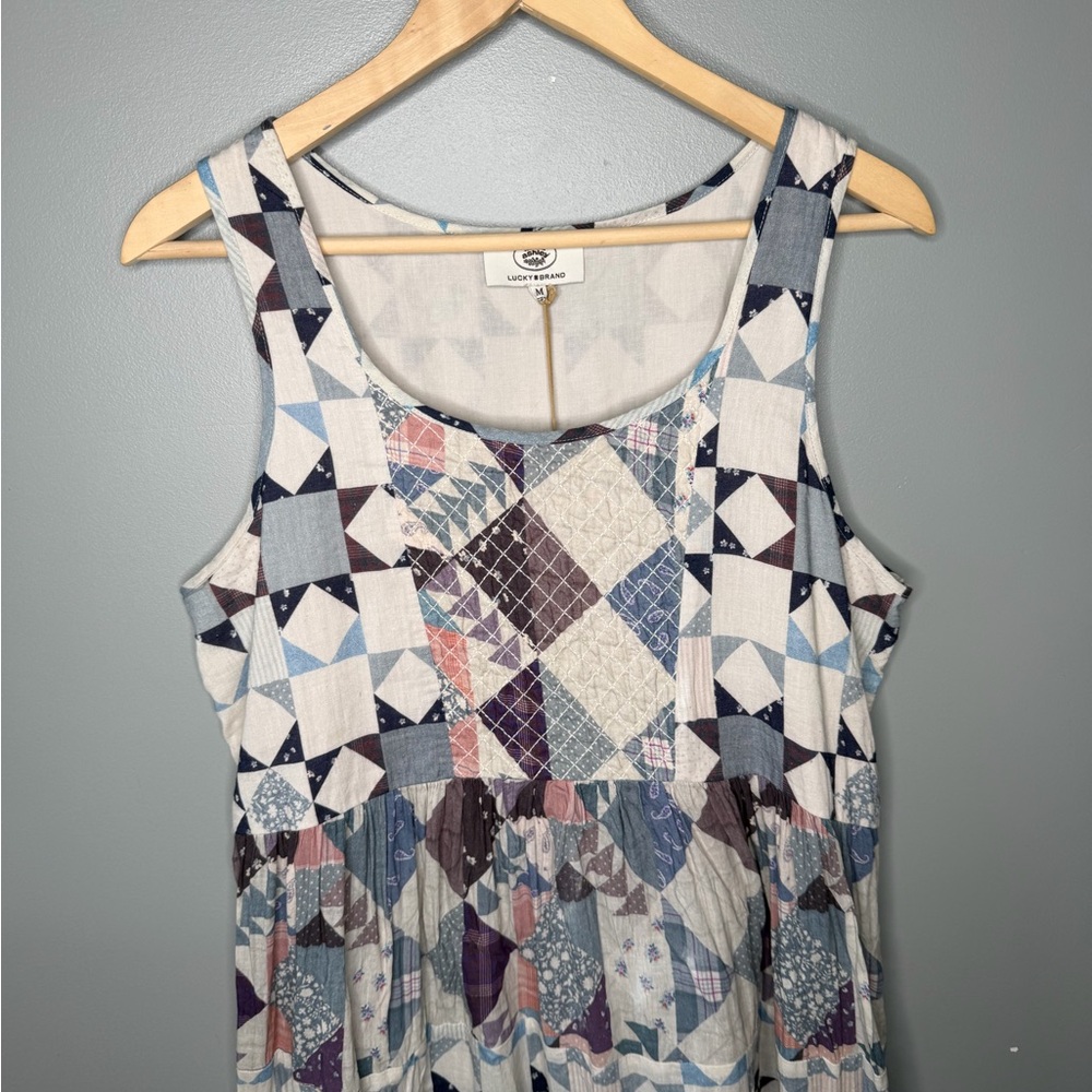 NWT Lucky Brand x Laura Ashley Patchwork Mini Dress - Picture 5 of 12
